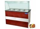 SALAD BAR CU SPATIU DEPOZITARE, GEAM SI DRUM TAVI 4*GN 1/1 - CLR.83.BTS714F